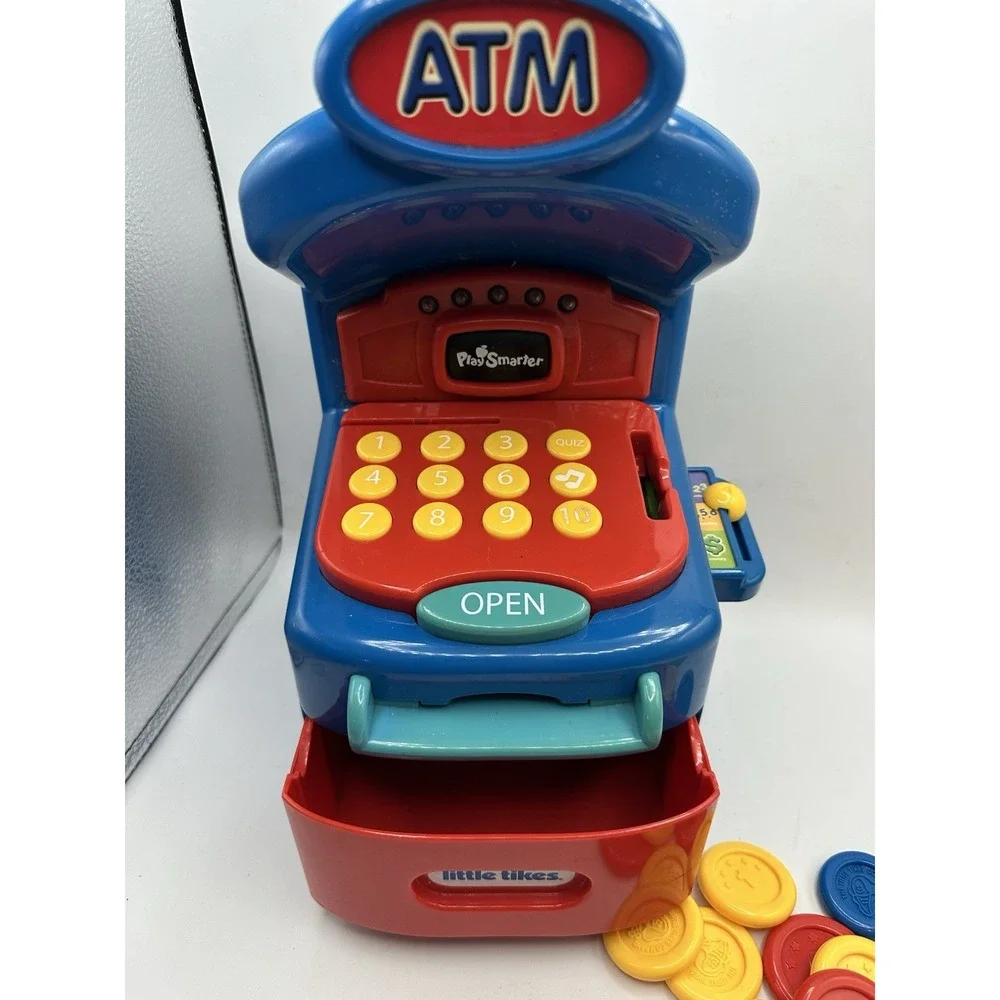 Little Tikes Play ATM Toy with Coins, Teaching Toy... Works!